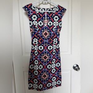 French Connection Colorful Geometric Dress US Size 0